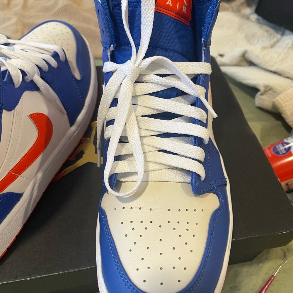 Jordan Sneakers Blue and Orange